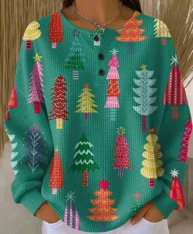 Dame Retro Afslappet Sweatshirt
