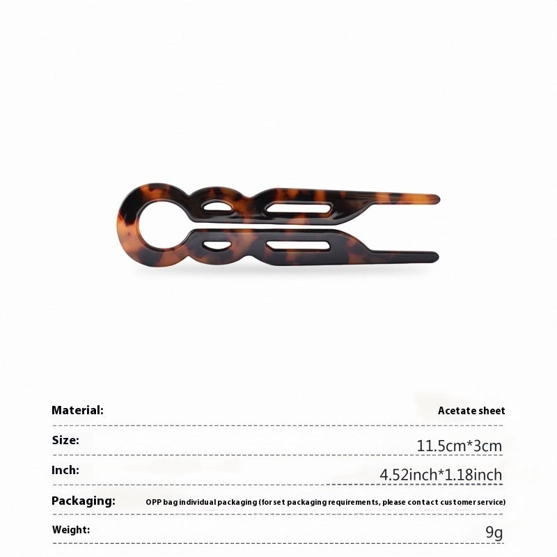 Acetate Hairpin U-shaped French Style