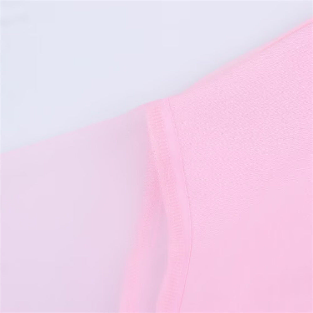 Spring Women's Long-sleeved Sheer Tulle Patchwork Loose-fit Blouse