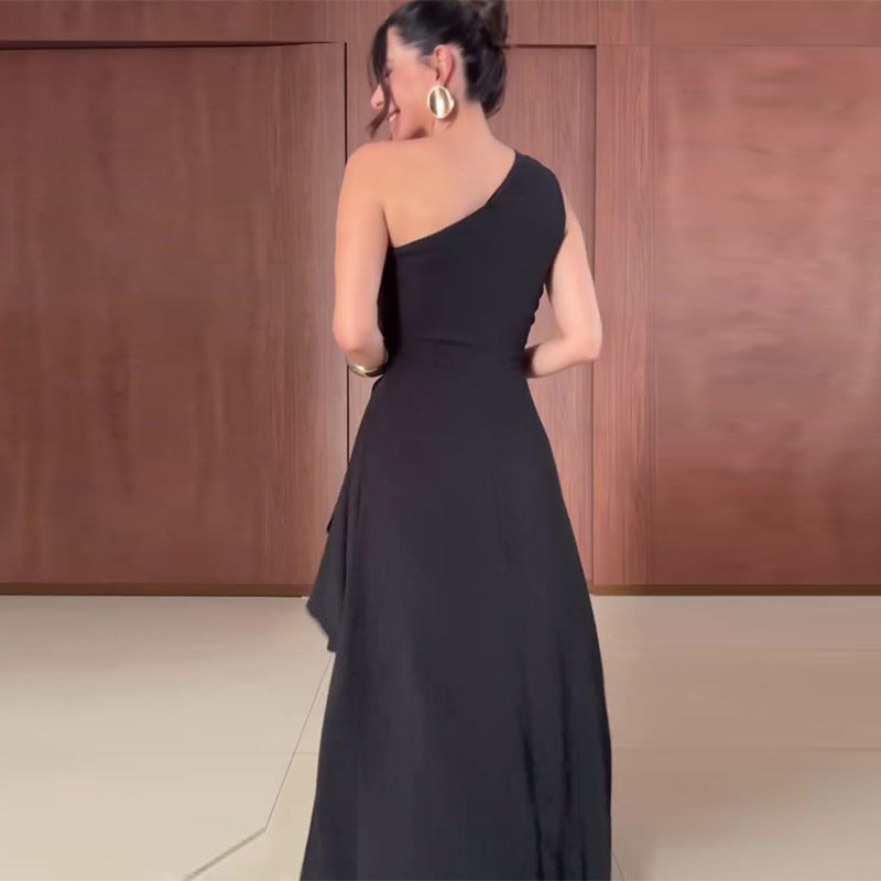Womens Stylish And Elegant Sleeveless Split Dress