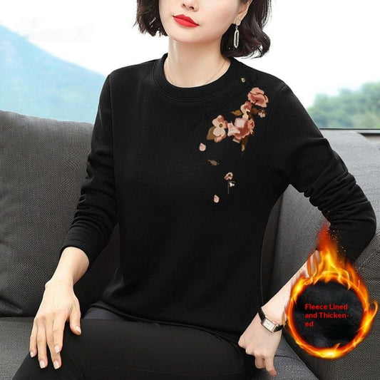 Womens Fashion Plus-Size Slim-Fit Long-Sleeve Sweater