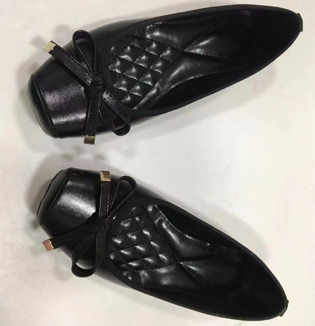 Summer Square Toe Flat Bottom Round Buckle Comfortable European And American Leisure Ballet Women's Shoes