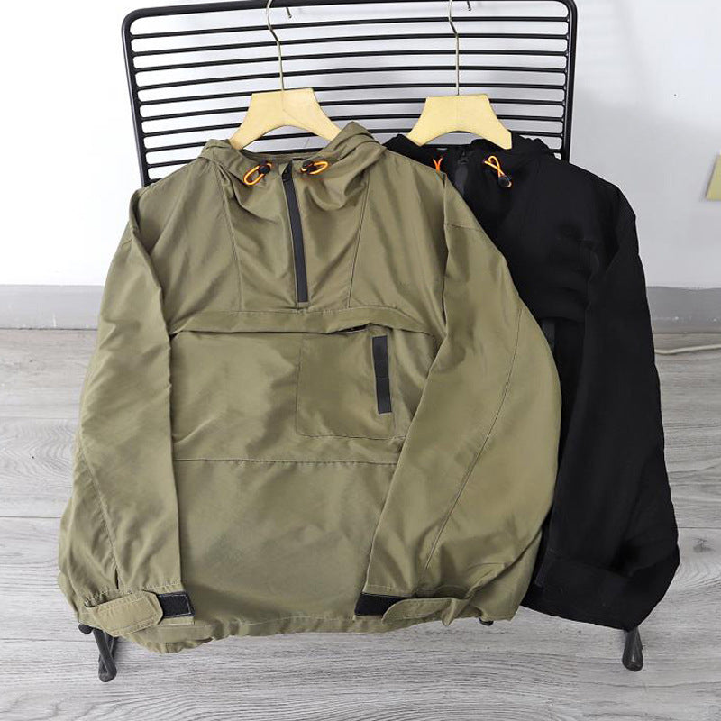 New Men's Fashionable Woven Single-layer Jacket