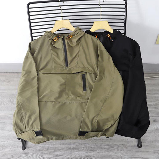 New Men's Fashionable Woven Single-layer Jacket