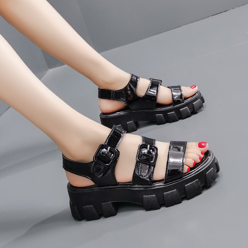 Sponge Cake Heightened Leisure Student Flat Beach Shoes