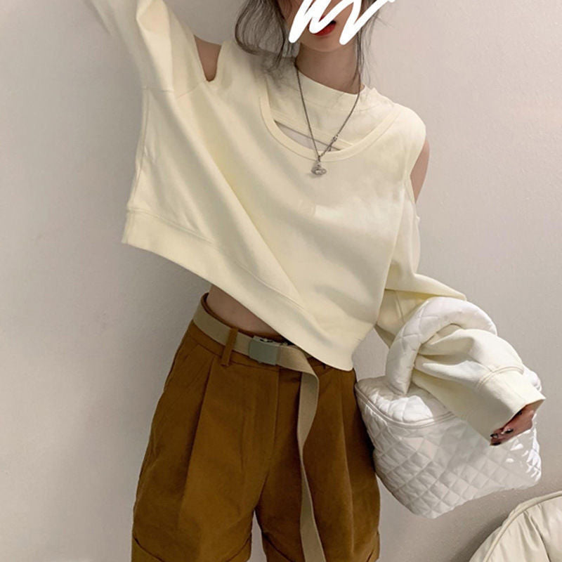Loose Off-the-shoulder Women's Top Sweater
