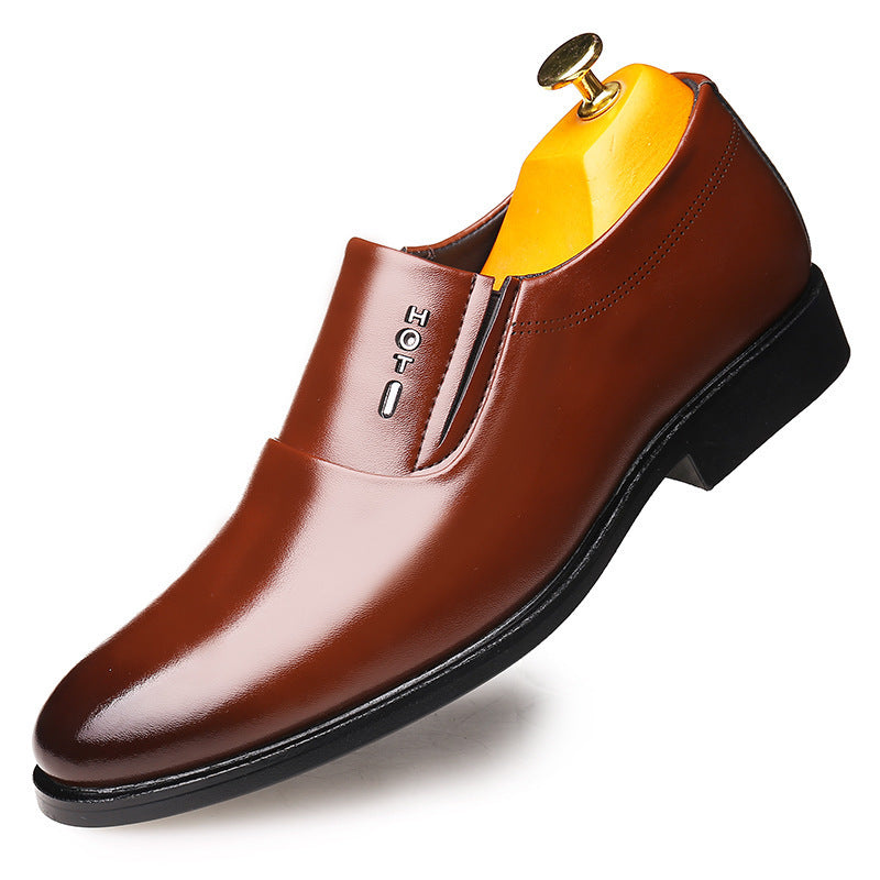 Invisible Increase Men's Shoes 6cm Pointed Toe Business Suits Men's Leather Shoes