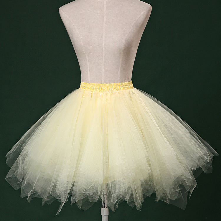 Half-length Pettiskirt Perform Dance Party Tulle Skirt Crinoline