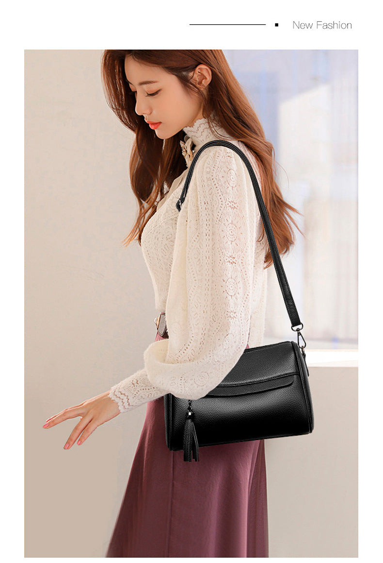 Middle Aged Fashionable One Shoulder Crossbody Bag