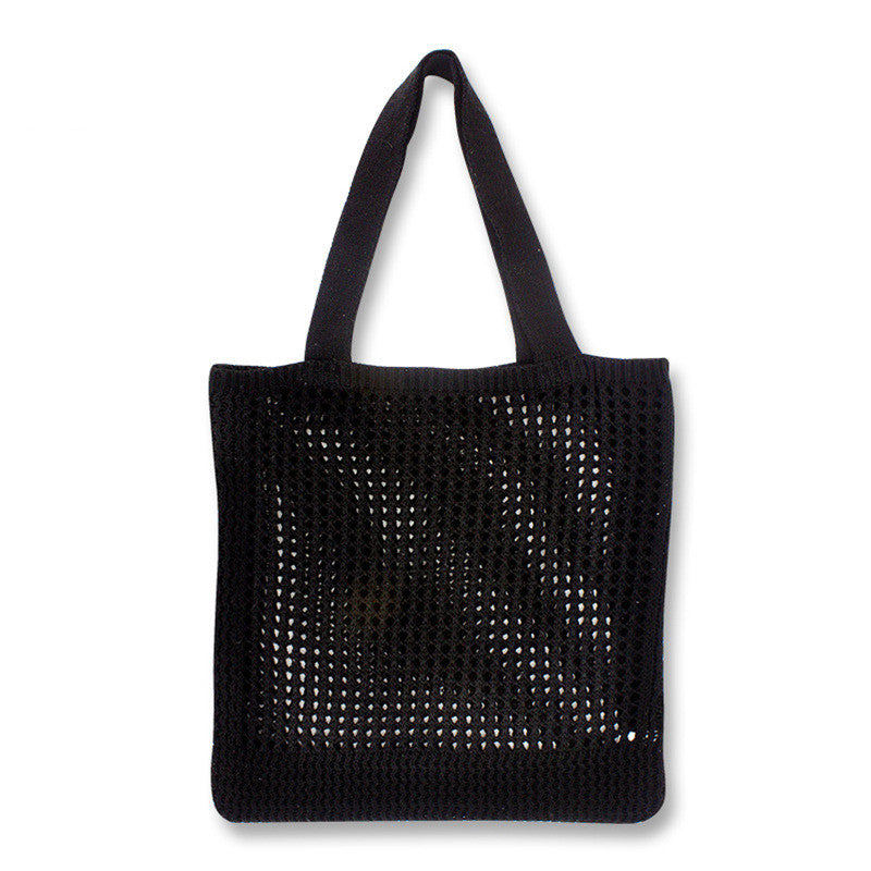 Hollow Out Niche Design Knitted Bag One Shoulder