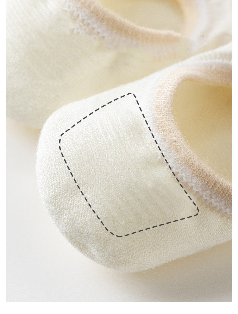 Invisible Socks Women's Non-slip  Heel Thin Breathable