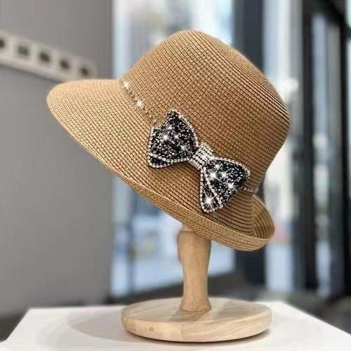 Diamond Bow Literary Elegance Sun Protection Cold Water Jug Cap