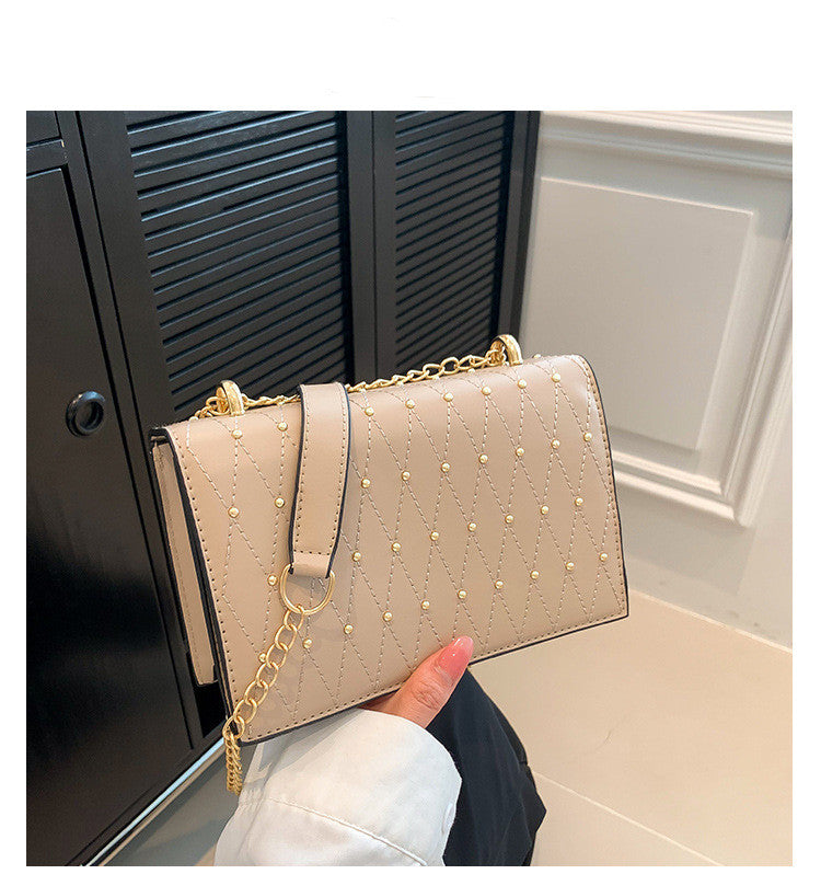 Design Fashion Diamond Chain Shoulder Messenger Bag