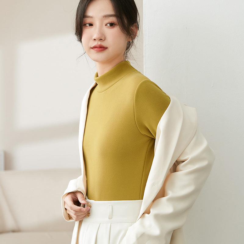 Thickened Inner Wear High-grade Black Collar Warm