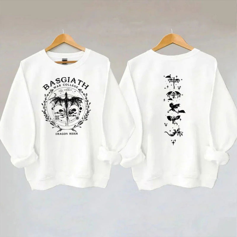 Gold Dragon Fourth Wing Sweatshirt Basgiath