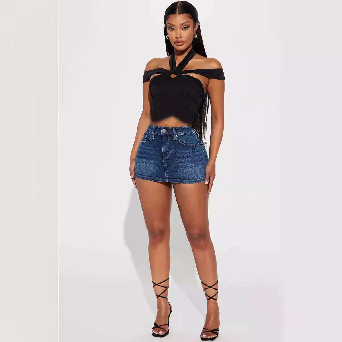 Amazon New Stretch Denim Skirt