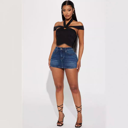 Amazon New Stretch Denim Skirt