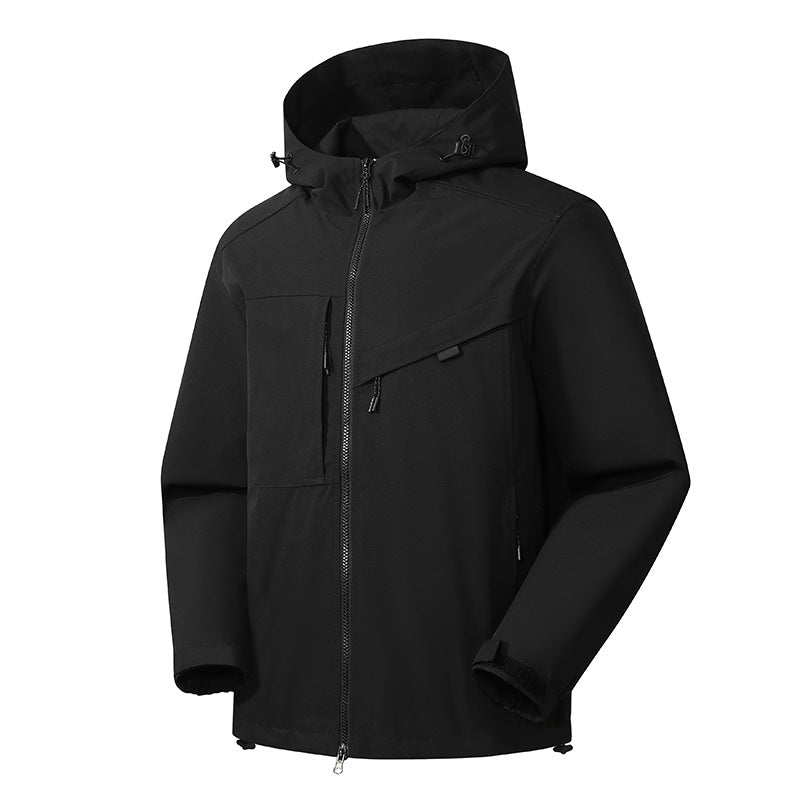 Vandtæt Vindtæt Outdoor Shell Jakke Mænd Og Kvinder Samme Stil Jakke