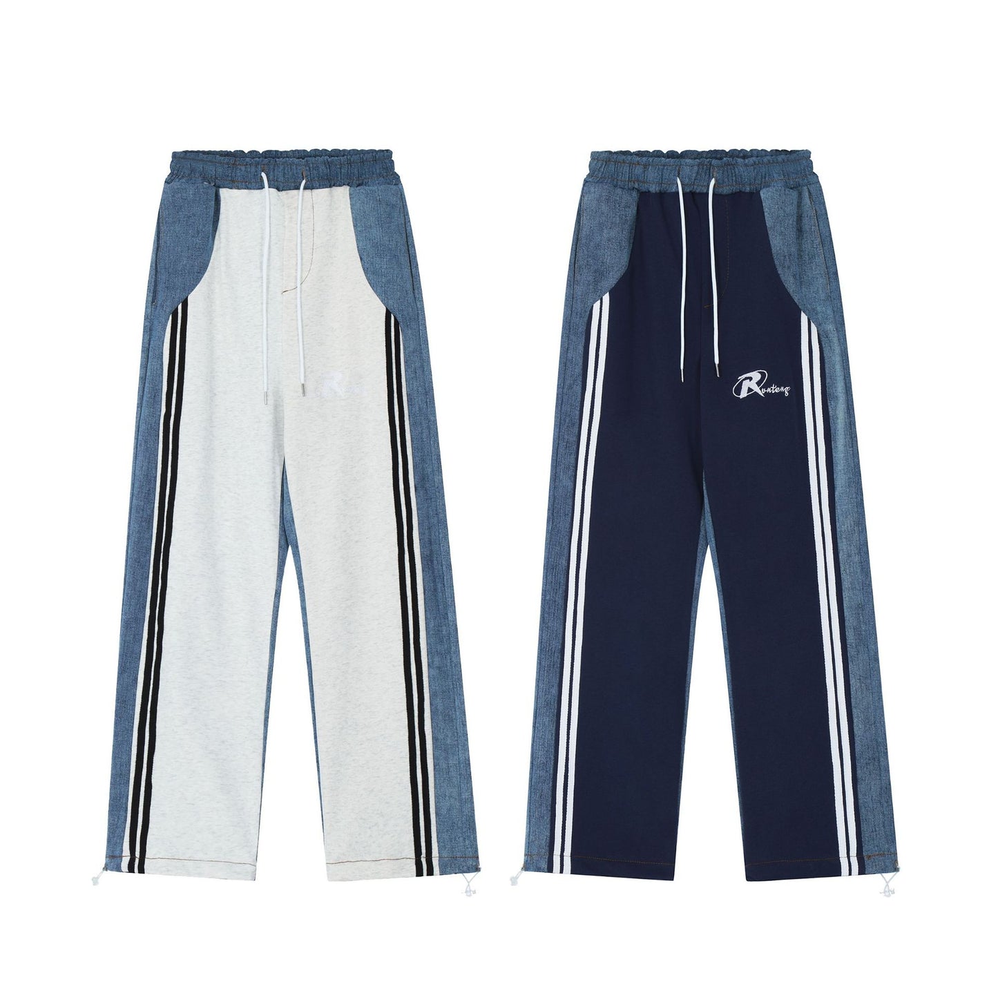 Men's And Women's Matching Casual Straight Trousers