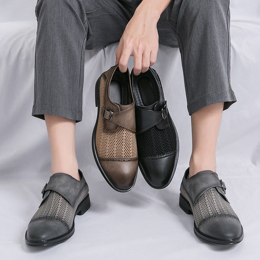 Breathable Pointed Toe Casual Sandals Casual Leather Shoes