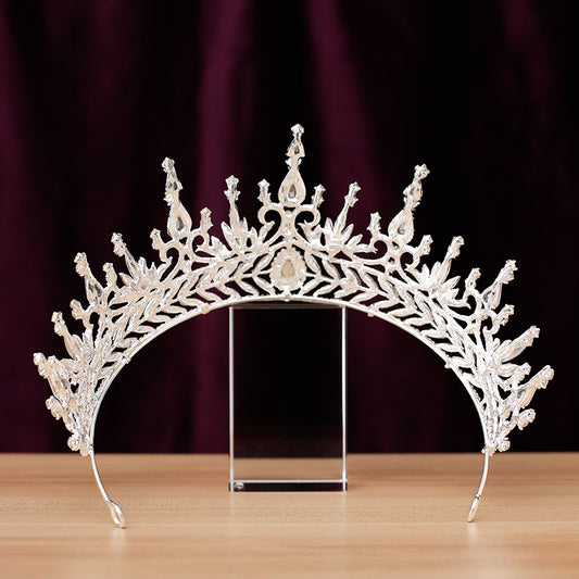 Japan And South Korea Luxury Diamond Crown Retro Elegant Headdress