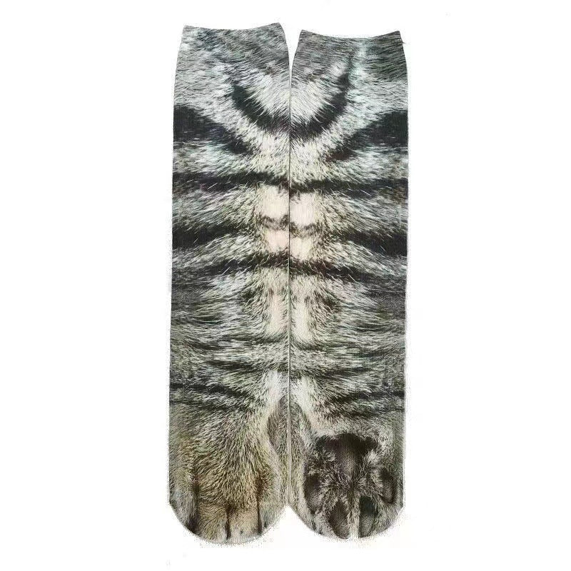 3D Animal Paw Tube Socks Funny Creative