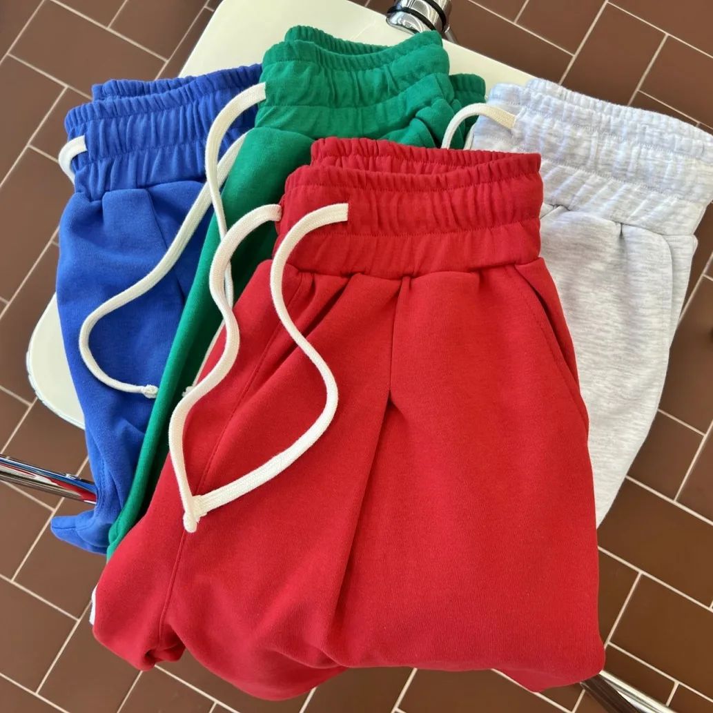 Summer New Dynamic Casual Breathable Solid Color Fitness Pants Men