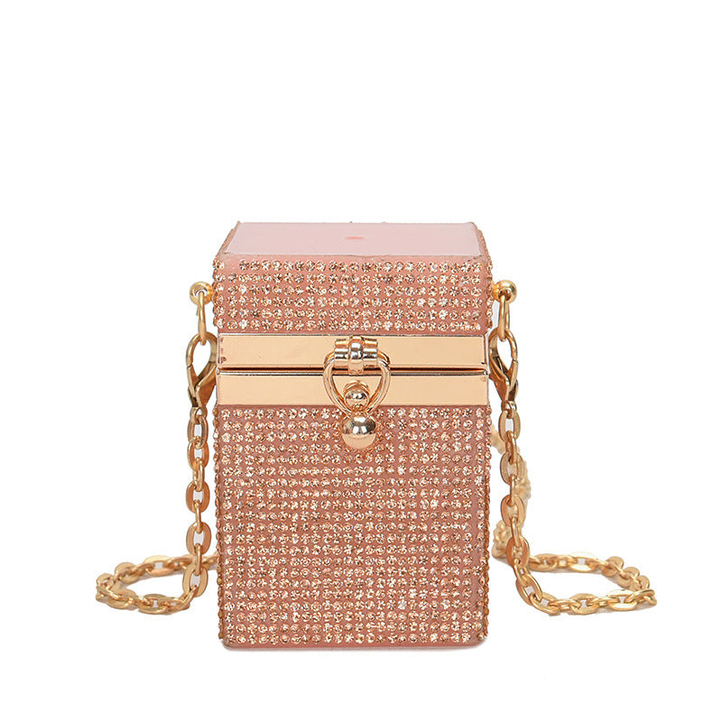 Fashion Chain Hand-held Women's Messenger Box Bag