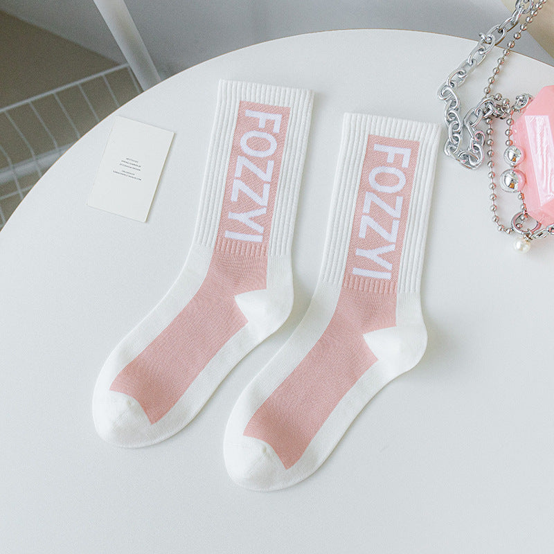 Women's Medium Length Cartoon Jacquard Socks