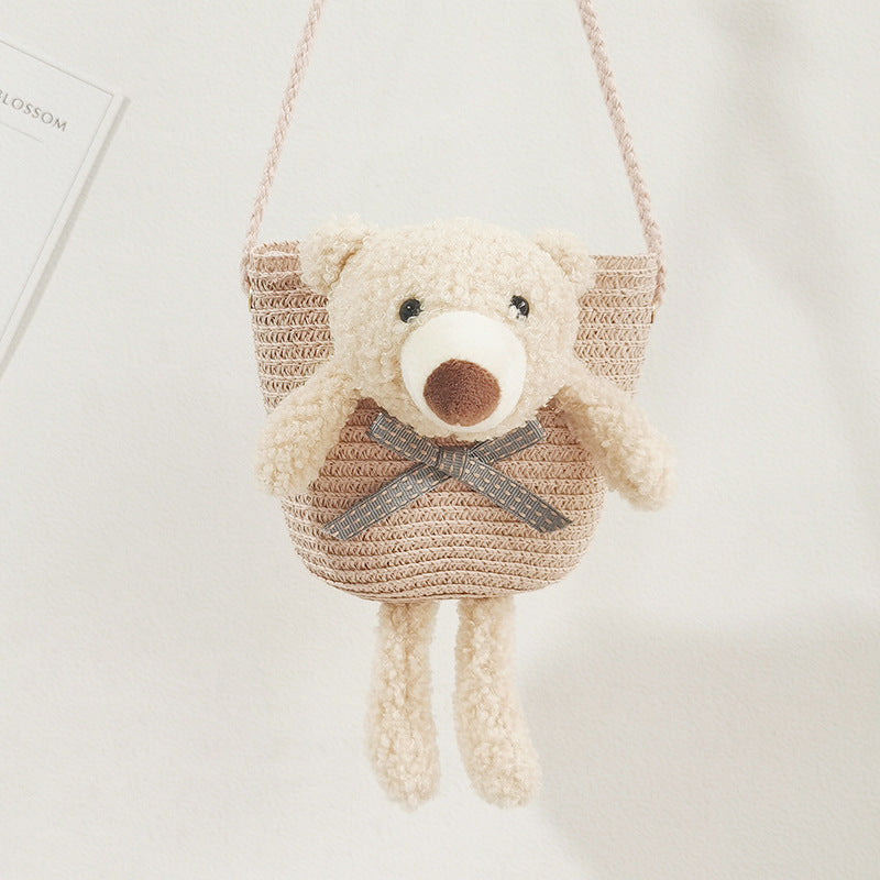 Mini Cute Bear Decorative Bag Diagonal Cross