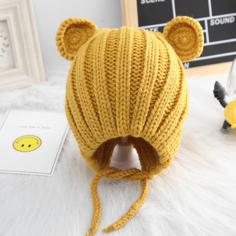 Baby Bear Ears Warm Woolen Hat