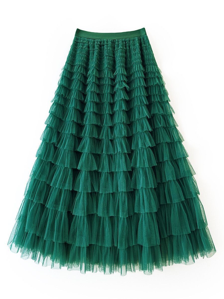 New Mesh Cake Skirt For Women Spring Style
