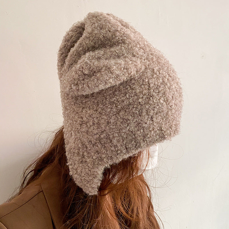 Women's Winter Day Protection Wool Ear Hat