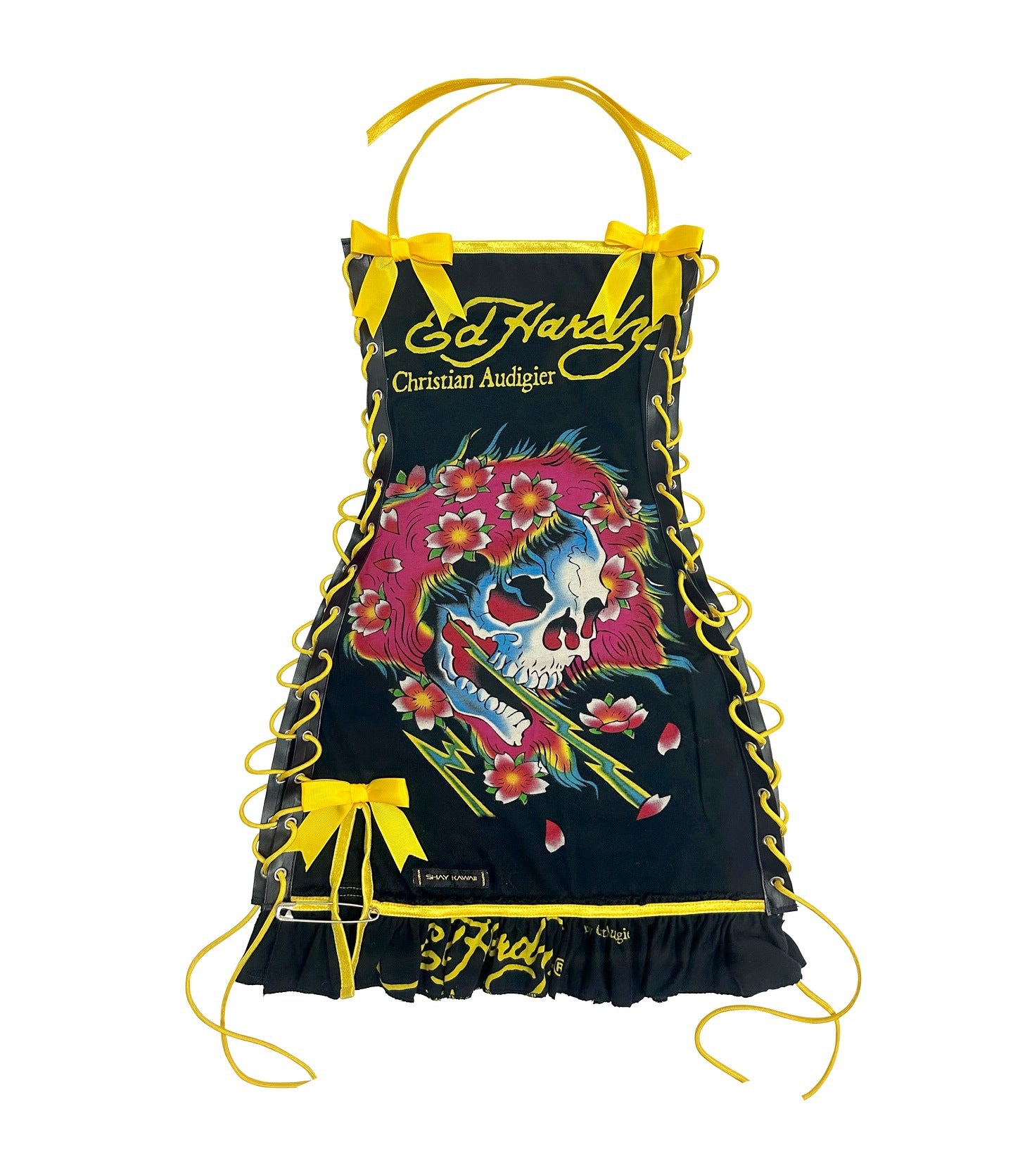 Printed Oil Painting Drawstring Tube Top Slip Dress