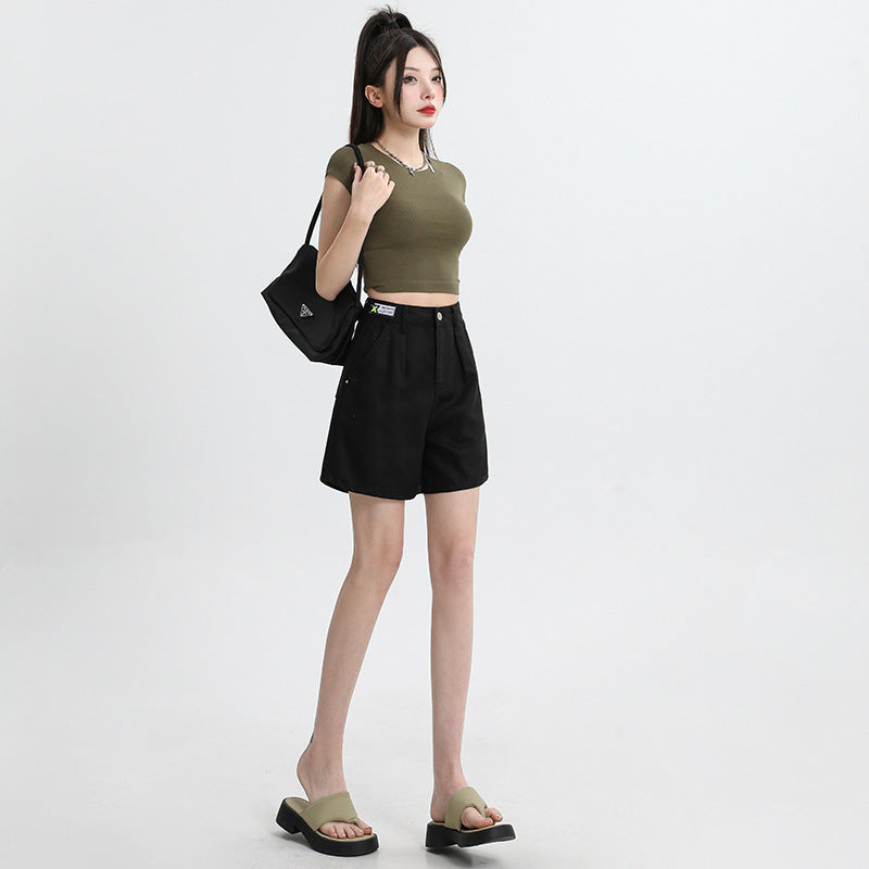 Summer Tencel Lyocell Ultra-thin Shorts Denim Shorts