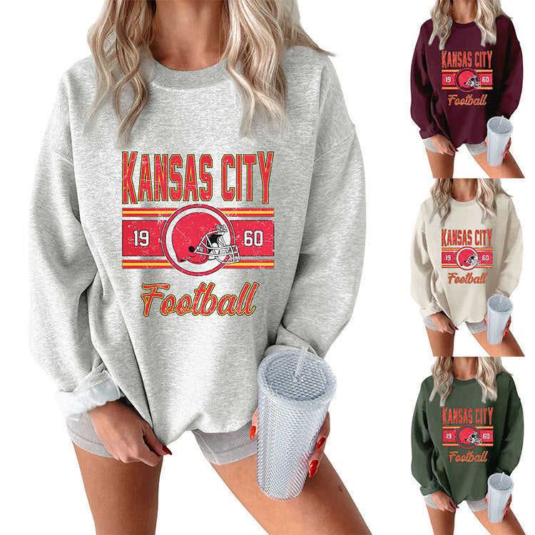 Autumn And Winter Women's Sweater Fashion Round Neck Long Sleeve Top