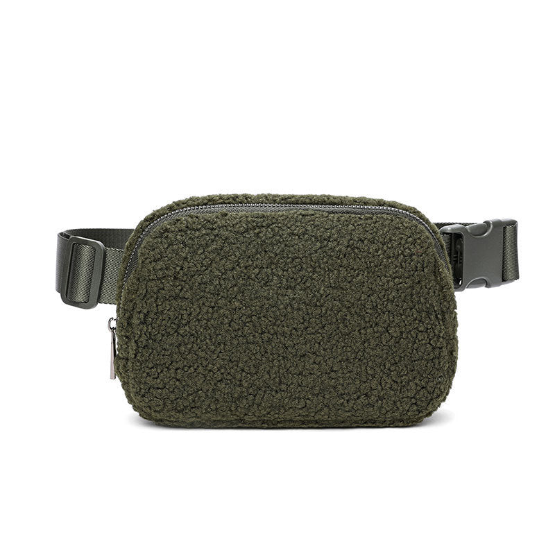 Winter Lambskin Crossbody Bag Outdoor Sports General Versatile