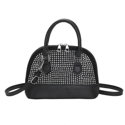Fashion Portable Casual Light Diamond Shell Shoulder Bag