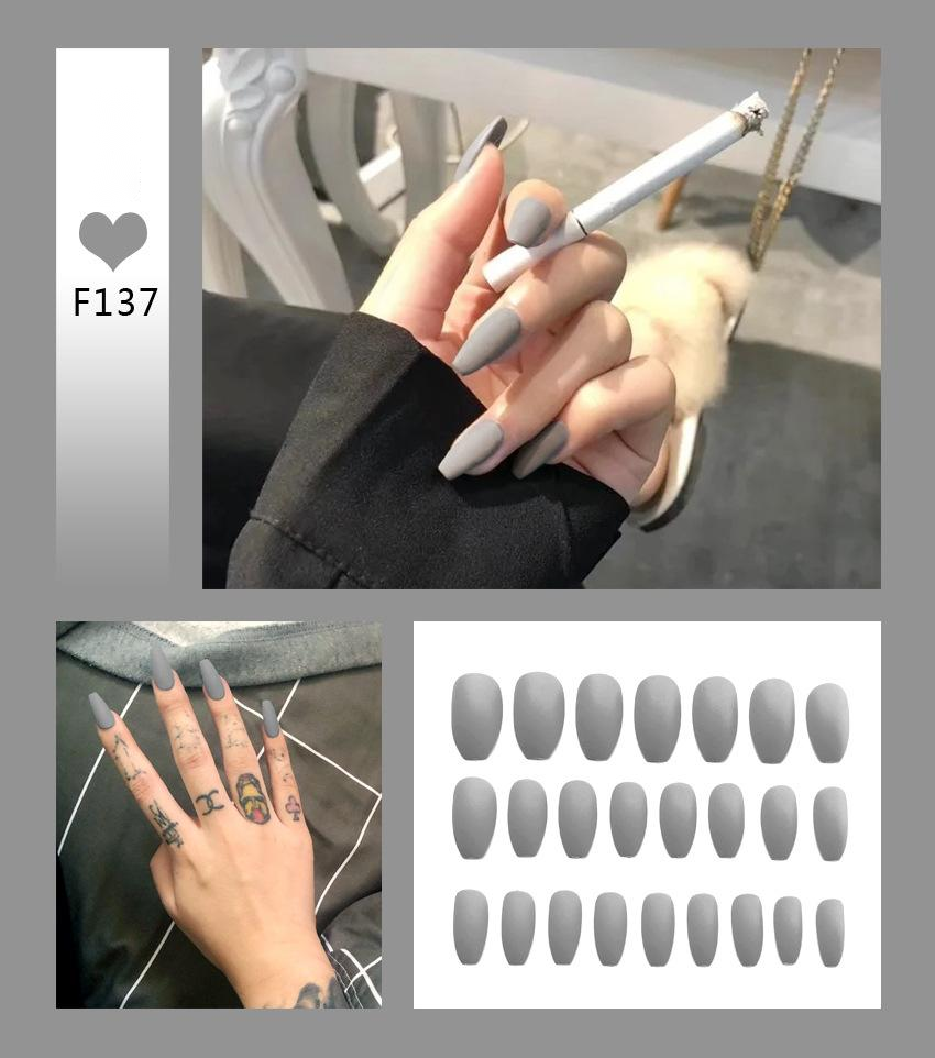 Matte Matte Super Long Ballet Nail