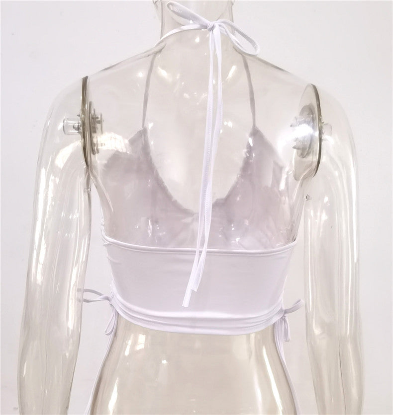 Women's Top Suspenders Halter Neck U Neck