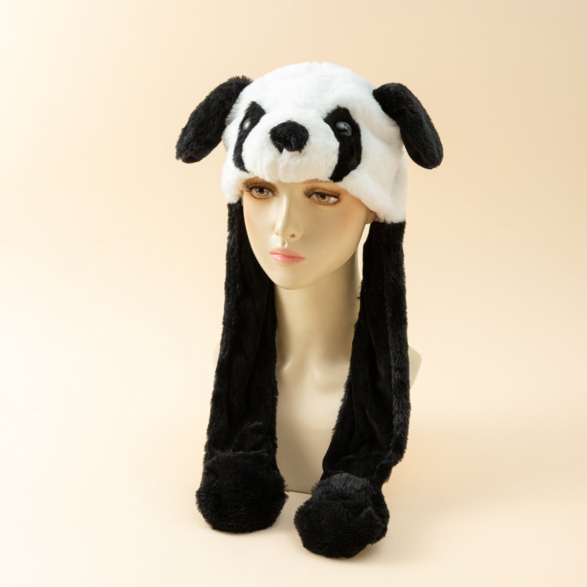 Autumn And Winter Cute Animal Plush Moving Ear Hat