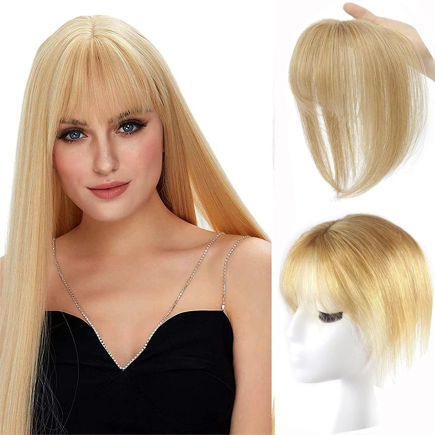 3D Wig Set Bangs Hand-woven Elegant