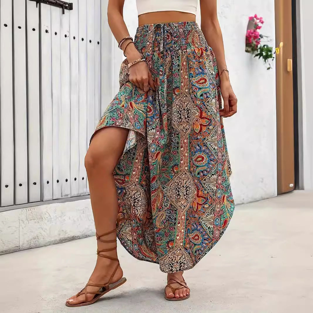 New Personalized Printed A- Line Skirt Casual All-match Tutu