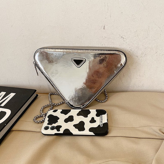 Niche Design Bag Female New Patent Leather Bright