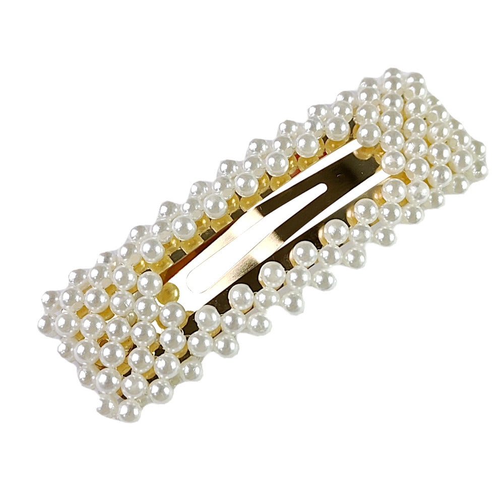 Hair Accessories Pearl Barrettes Updo BB Clip Shredded Hairpin Fishing Thread Hand-woven Hair Clip Bang Side Clip