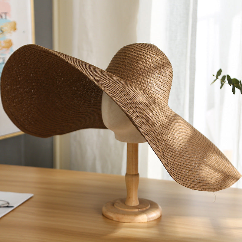Women's Casual Large Brim Light Board Sunshade Hat