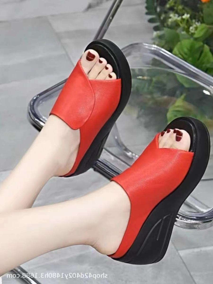 Summer Height Increasing Women's Sandals Korean Fashion
