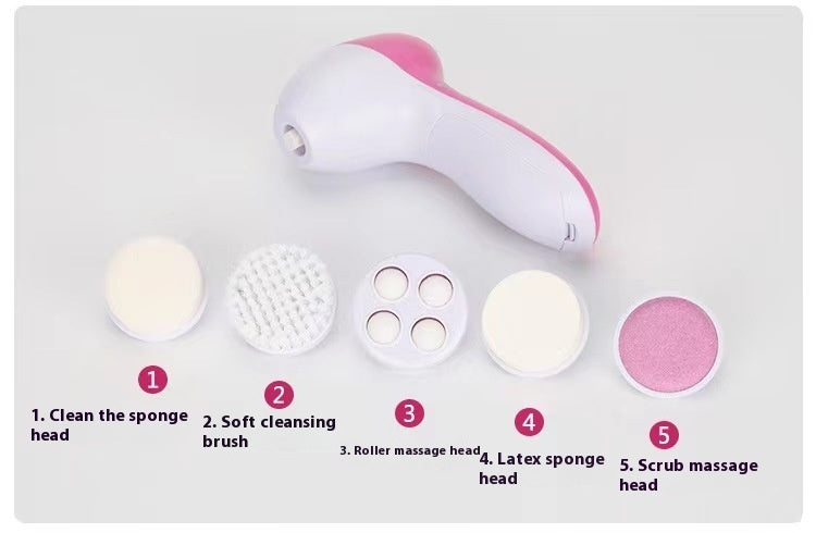 Five-in-one Facial Cleaner Electric Face Washing Beauty Instrument