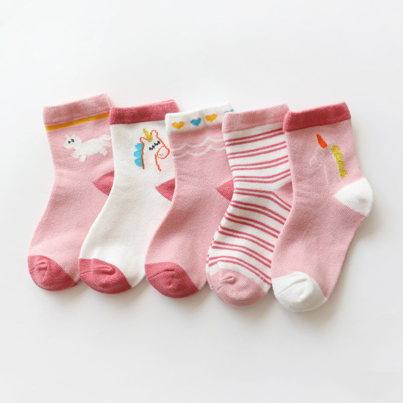 Cartoon Animal Cotton Socks For Boys And Girls