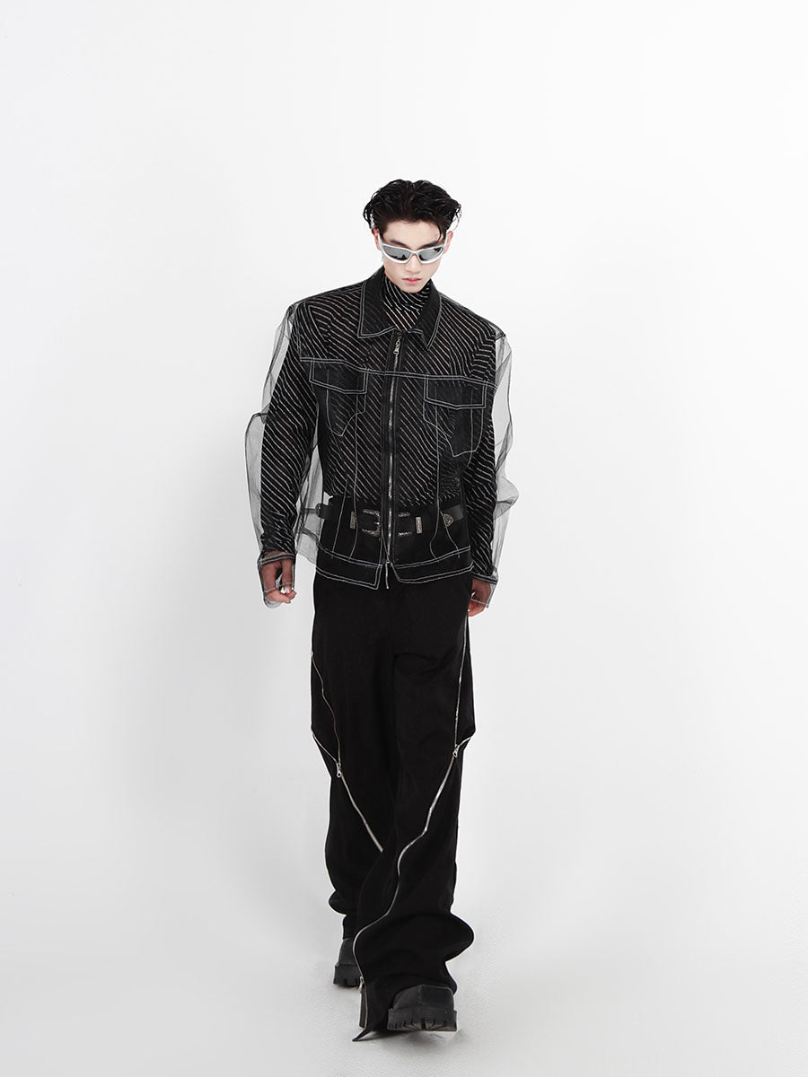 Shirt Senior Punk Fried Street Long Sleeve Coat Male